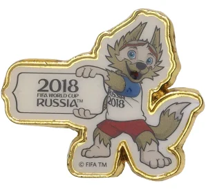 Значок «Чемпионат Мира по футболу 2018 в России — Забивака»