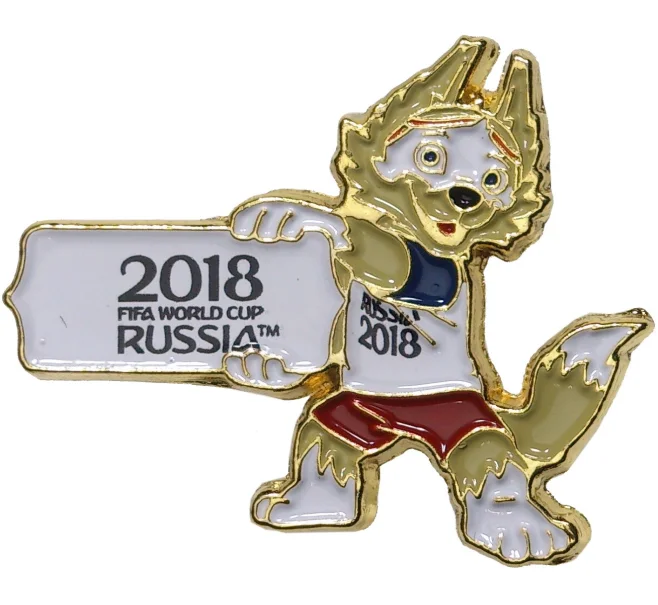Значок «Чемпионат Мира по футболу 2018 в России — Забивака» (Артикул H1-0182)