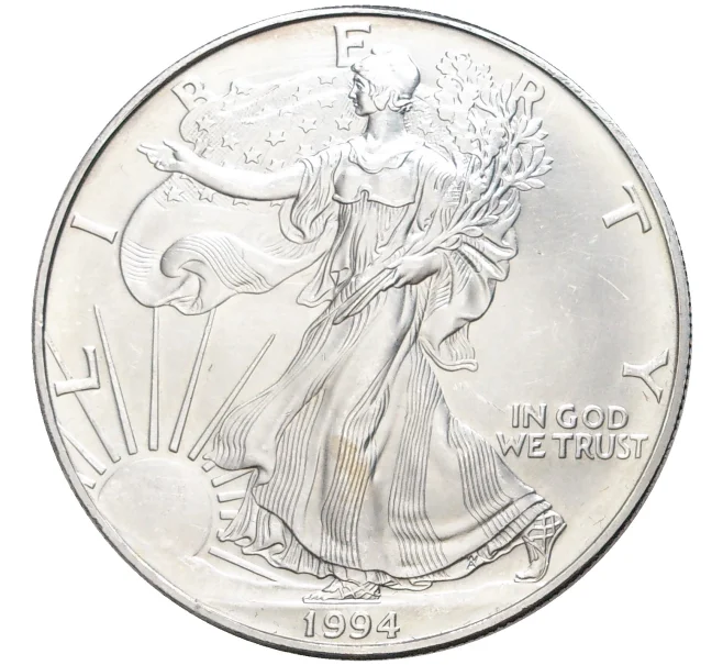 Монета 1 доллар 1994 года США «Шагающая Свобода» (Артикул M2-57501)