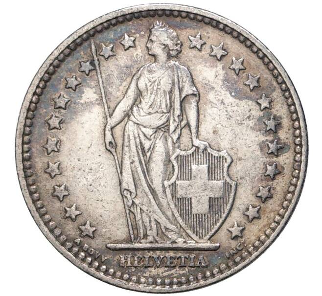 Монета 2 франка 1940 года Швейцария (Артикул K11-74252)
