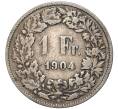 Монета 1 франк 1904 года Швейцария (Артикул: K11-74278) — Фото №1