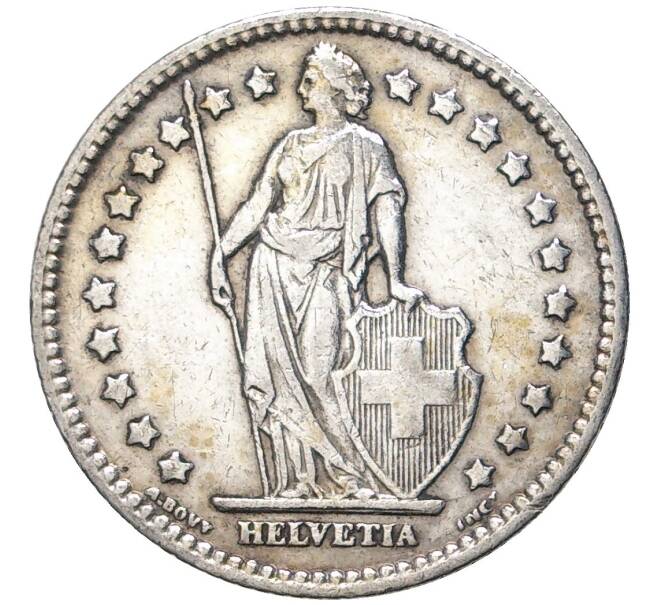 Монета 1 франк 1914 года Швейцария (Артикул: K11-74280) — Фото №2