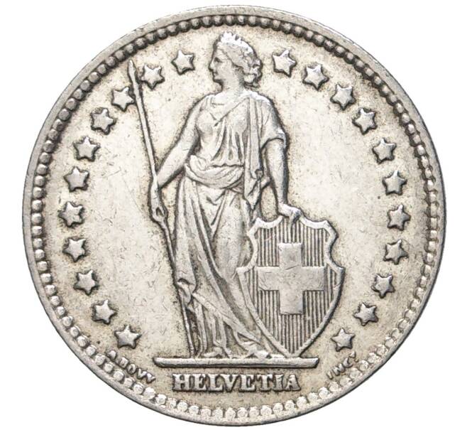 Монета 1 франк 1940 года Швейцария (Артикул: K11-74286) — Фото №2