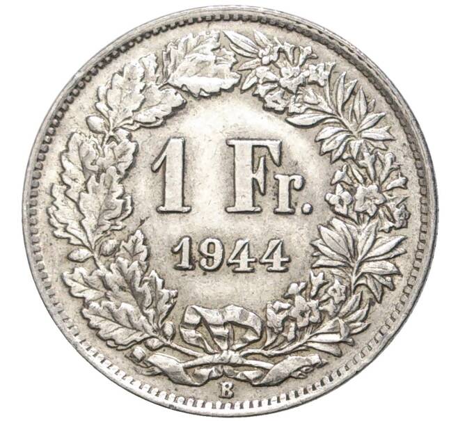 Монета 1 франк 1944 года Швейцария (Артикул: K11-74288) — Фото №1