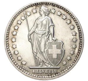 1 франк 1956 года Швейцария