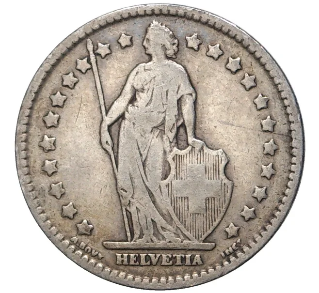 Монета 1 франк 1913 года Швейцария (Артикул K11-74296)