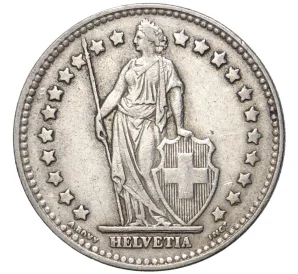 1 франк 1936 года Швейцария