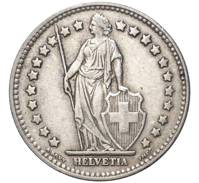 Монета 1 франк 1936 года Швейцария (Артикул K11-74306)