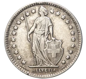 1 франк 1939 года Швейцария