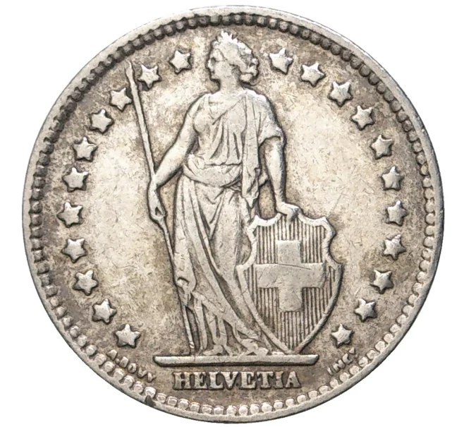 Монета 1 франк 1939 года Швейцария (Артикул K11-74307)