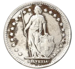 1 франк 1944 года Швейцария