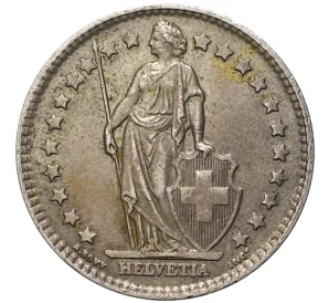 1 франк 1964 года Швейцария