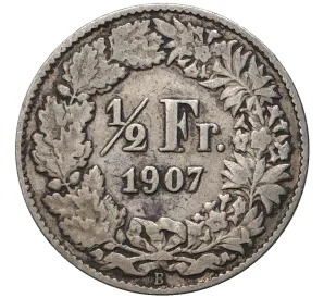 1/2 франка 1907 года Швейцария