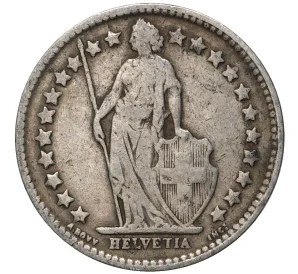 1/2 франка 1908 года Швейцария