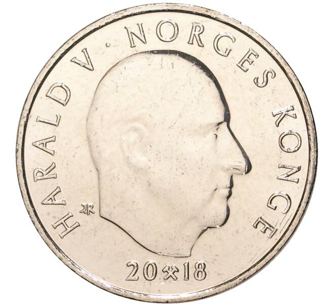 Монета 20 крон 2018 года Норвегия «150 лет норвежской треккинговой ассоциации» (Артикул: M2-57712) — Фото №2