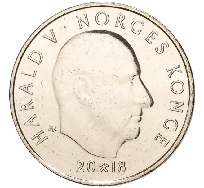 Монета 20 крон 2018 года Норвегия «150 лет норвежской треккинговой ассоциации» (Артикул M2-57714)