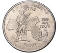 1/4 доллара (25 центов) 2000 года D США «Штаты и территории — Штат Массачусетс» (Артикул K11-74588)