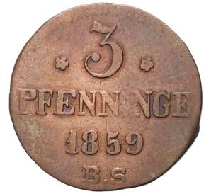 3 пфеннига 1859 года Росток