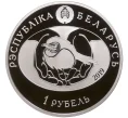 Монета 1 рубль 2019 года Белоруссия «Птица года — Большой подорлик» (Артикул M2-57878)
