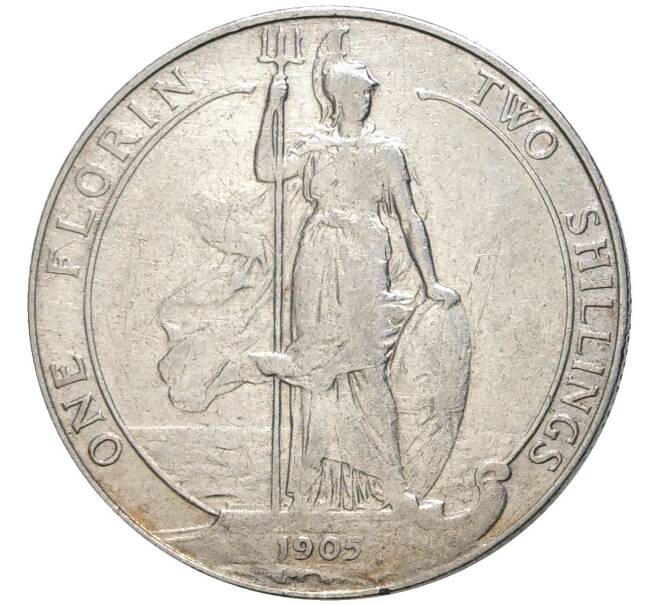 Монета 1 флорин (2 шиллинга) 1905 года Великобритания (Артикул: K11-74946) — Фото №1