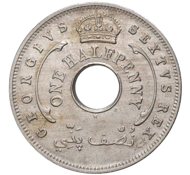 Монета 1/2 пенни 1949 года Н Британская Западная Африка (Артикул K11-74954)
