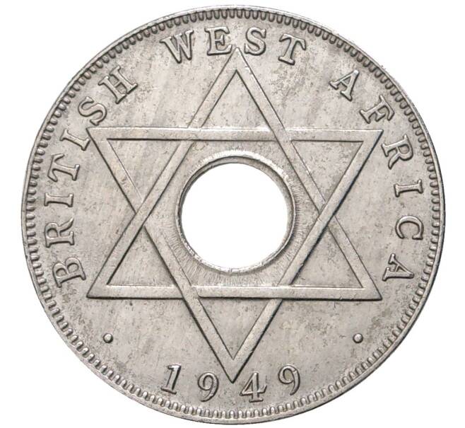Монета 1/2 пенни 1949 года Н Британская Западная Африка (Артикул K11-74955)