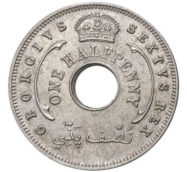 Монета 1/2 пенни 1949 года Н Британская Западная Африка (Артикул K11-74955)