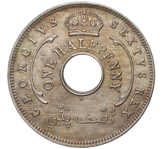 Монета 1/2 пенни 1949 года Н Британская Западная Африка (Артикул K11-74959)