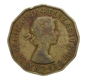 3 пенса 1955 года — Фото №2