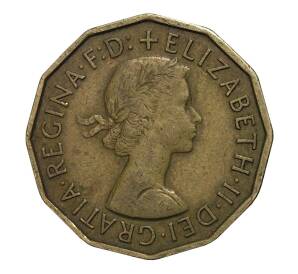 3 пенса 1958 года — Фото №2