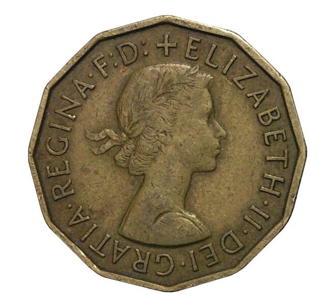 Монета 3 пенса 1958 года (Артикул: M2-2493) — Фото №2