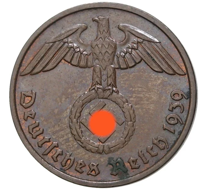 Монета 2 рейхспфеннига 1939 года E Германия (Артикул M2-57916)