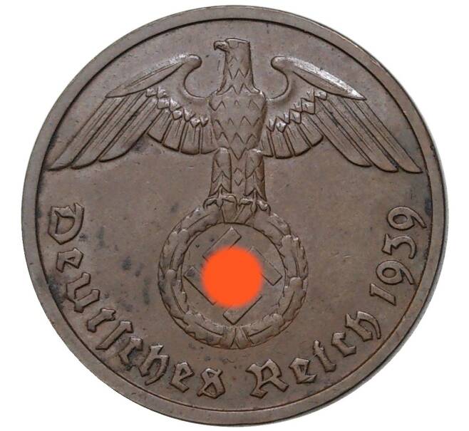 Монета 2 рейхспфеннига 1939 года E Германия (Артикул M2-57918)
