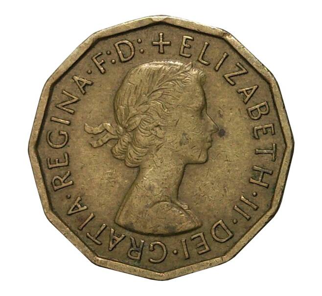 Монета 3 пенса 1963 года (Артикул: M2-2494) — Фото №2