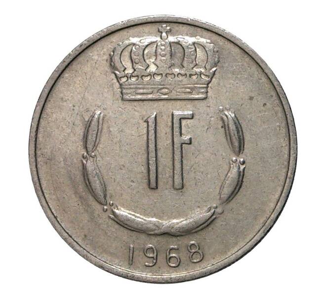 Монета 1 франк 1968 года (Артикул: M2-2496) — Фото №1