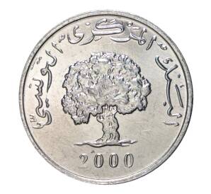 1 миллим 2000 года Тунис «ФАО»