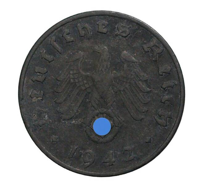 Монета 1 рейхспфенниг 1942 года D (Артикул M2-1849)