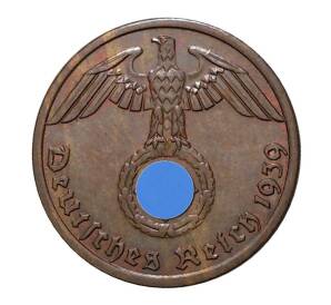 1 рейхспфенниг 1939 года А — Фото №1