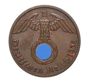 1 рейхспфенниг 1938 года А — Фото №1