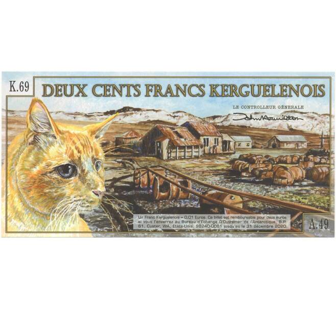 200 франков 2010 года Архипелаг Кергелен (Артикул K11-75197)