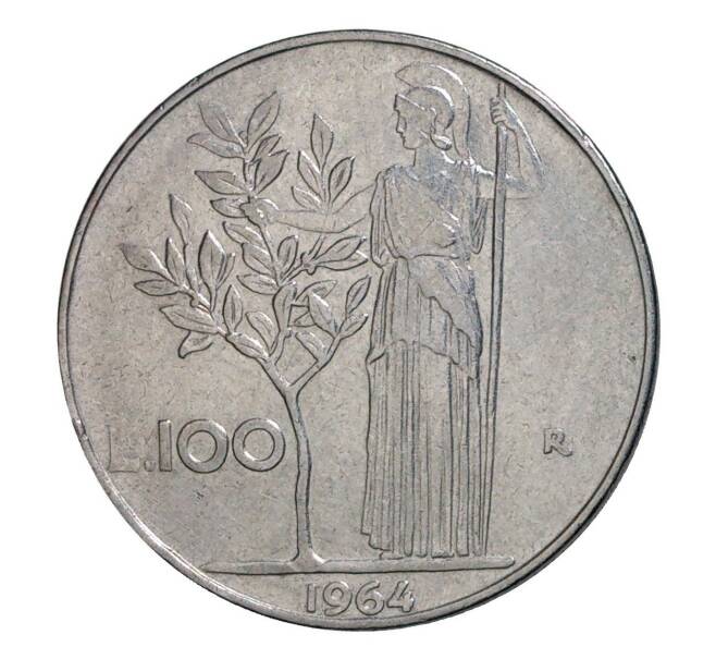 Монета 100 лир 1964 года (Артикул: M2-2518) — Фото №1