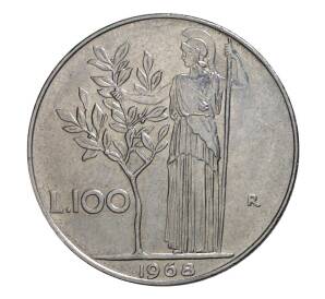 100 лир 1968 года — Фото №1
