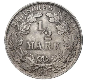 1/2 марки 1907 года D Германия
