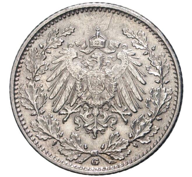 Монета 1/2 марки 1906 года G Германия (Артикул K11-75263)