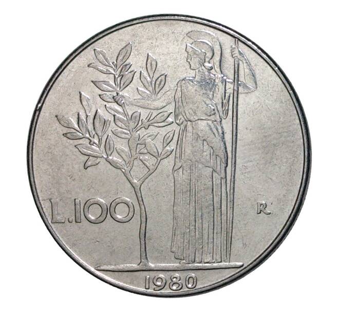 Монета 100 лир 1980 года (Артикул: M2-2525) — Фото №1