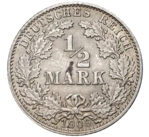 1/2 марки 1909 года D Германия