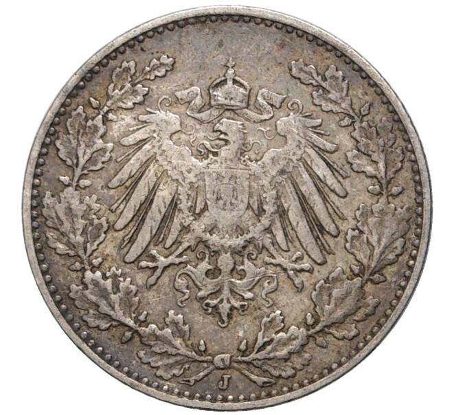 Монета 1/2 марки 1911 года J Германия (Артикул K11-75287)