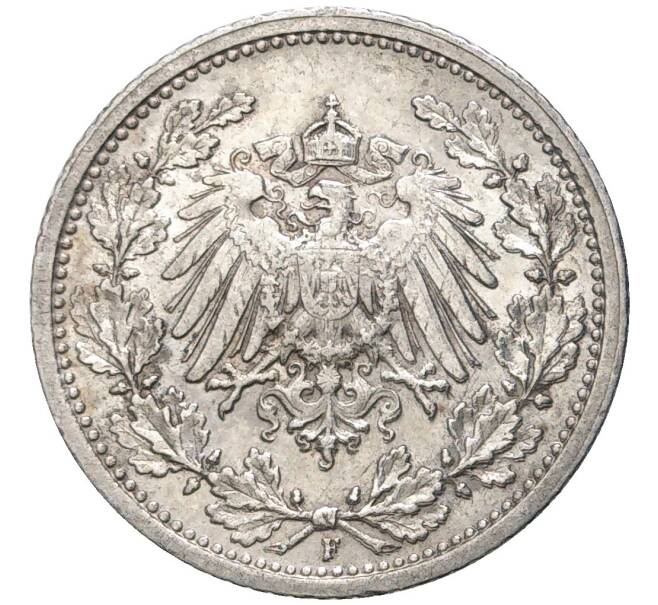 Монета 1/2 марки 1913 года F Германия (Артикул K11-75295)