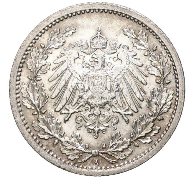 Монета 1/2 марки 1914 года A Германия (Артикул K11-75296)