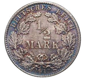 1/2 марки 1917 года D Германия — Фото №1